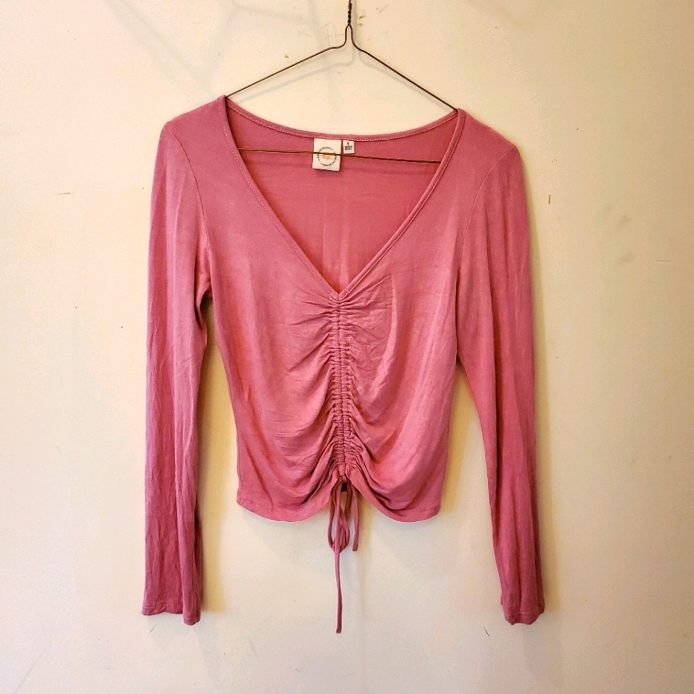 Cute pink crop top